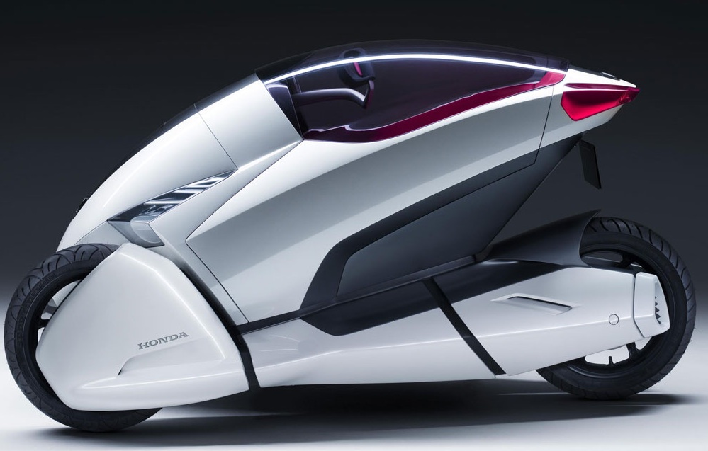  Honda  unveils 3R C solo electric concept  at the Geneva 